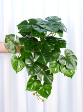 Load image into Gallery viewer, 16" Faux Turtle Leaf Hanging Plant