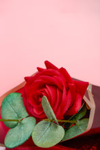 Load image into Gallery viewer, The Statement Rose: Single Red Latex Rose Bouquet