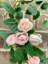 Load image into Gallery viewer, Mini Hanging Rose Garland 72" – Blush Pink
