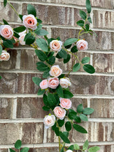 Load image into Gallery viewer, Mini Hanging Rose Garland 72" – Blush Pink