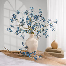 Load image into Gallery viewer, Faux Blueberry Branch 3 Stems - Blue
