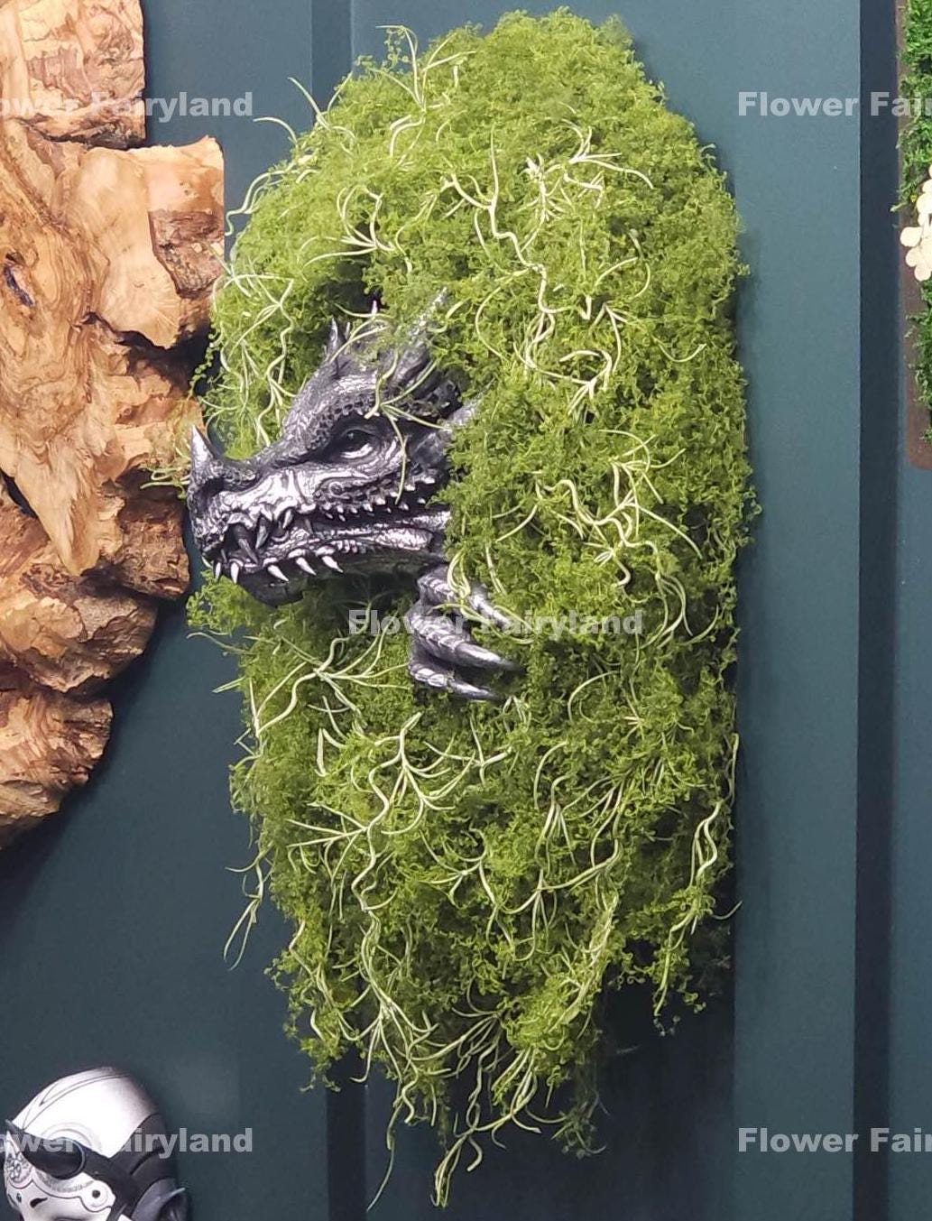 Faux moss forest green packaging