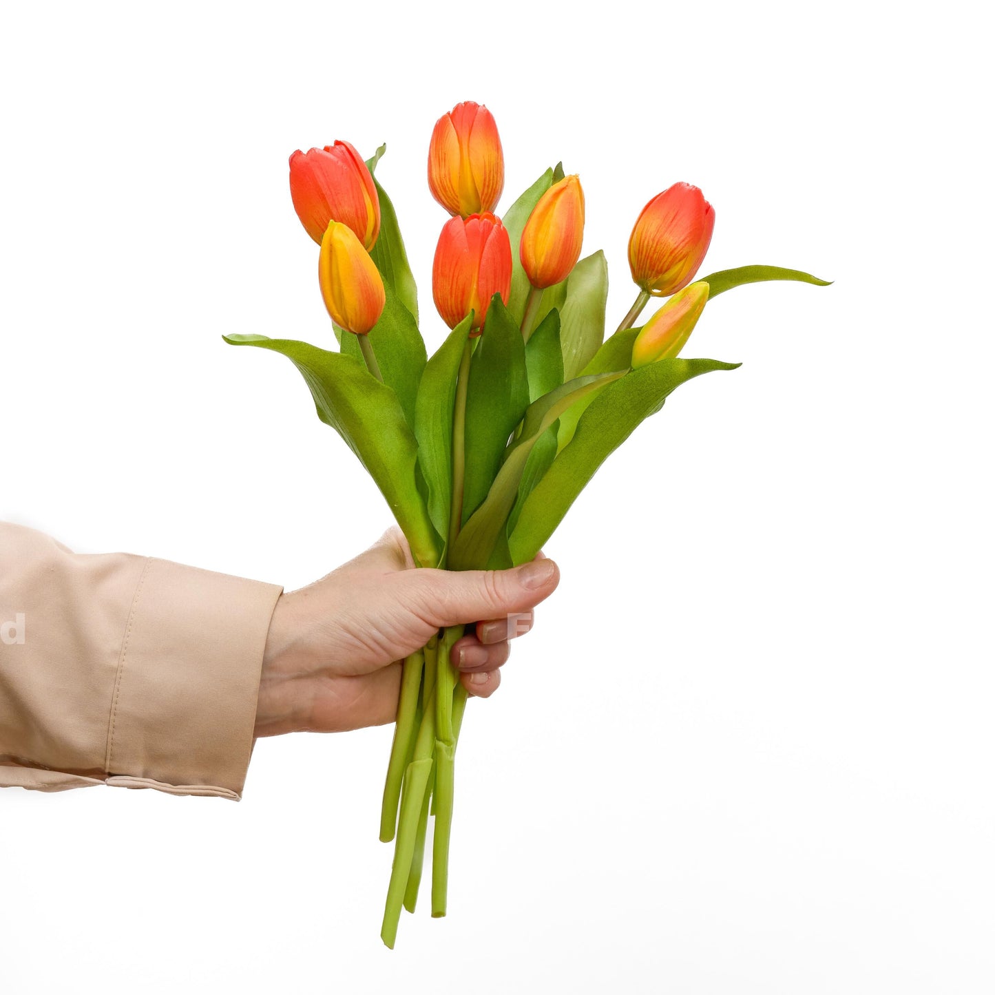 Orange faux tulip detail