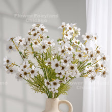 Load image into Gallery viewer, Faux Multi-Headed Cosmos Stem – White