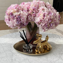 Load image into Gallery viewer, 3 Stems Dried Look Faux Hydrangea Bundle - Purple