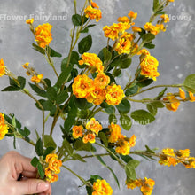 Load image into Gallery viewer, Miniature Rose Long Stem - Yellow