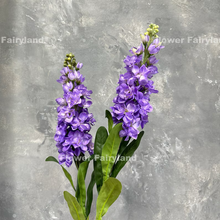 Load image into Gallery viewer, Faux Brompton Stock Bouquet - Dark Lavender Purple