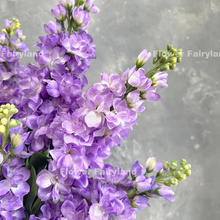 Load image into Gallery viewer, Faux Brompton Stock Bouquet - Light Lavender Purple