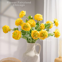 Load image into Gallery viewer, Faux Ranunculus - Yellow