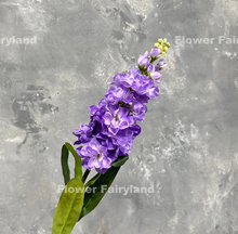 Load image into Gallery viewer, Faux Brompton Stock Bouquet - Dark Lavender Purple