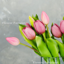 Load image into Gallery viewer, 7 Stems Faux Tulip - Mauve Purple