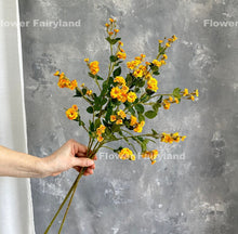 Load image into Gallery viewer, Miniature Rose Long Stem - Yellow