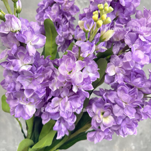 Load image into Gallery viewer, Faux Brompton Stock Bouquet - Light Lavender Purple