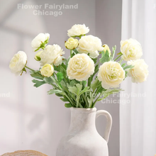Load image into Gallery viewer, Faux Ranunculus - White