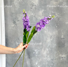 Load image into Gallery viewer, Faux Brompton Stock Bouquet - Light Lavender Purple