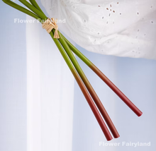 Load image into Gallery viewer, 3 Stems Dried Look Faux Hydrangea Bundle - Green