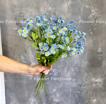 Load image into Gallery viewer, 21" 30 Heads Chamomile Branch - Blue