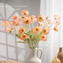 Load image into Gallery viewer, Faux Poppy - Salmon Edge