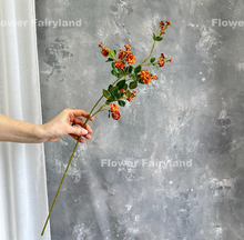 Load image into Gallery viewer, Miniature Rose Long Stem - Dark Orange