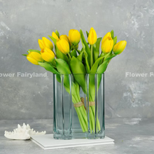 Load image into Gallery viewer, 7 Stems Faux Tulip - Yellow