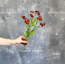 Load image into Gallery viewer, 21" 30 Heads Chamomile Branch - Red