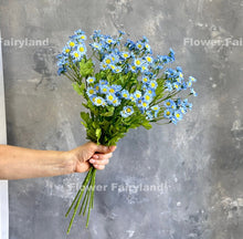 Load image into Gallery viewer, 21" 30 Heads Chamomile Branch - Blue