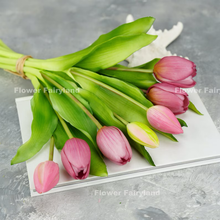 Load image into Gallery viewer, 7 Stems Faux Tulip - Mauve Purple