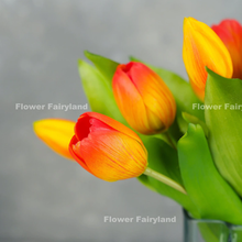Load image into Gallery viewer, 7 Stems Faux Tulip - Orange