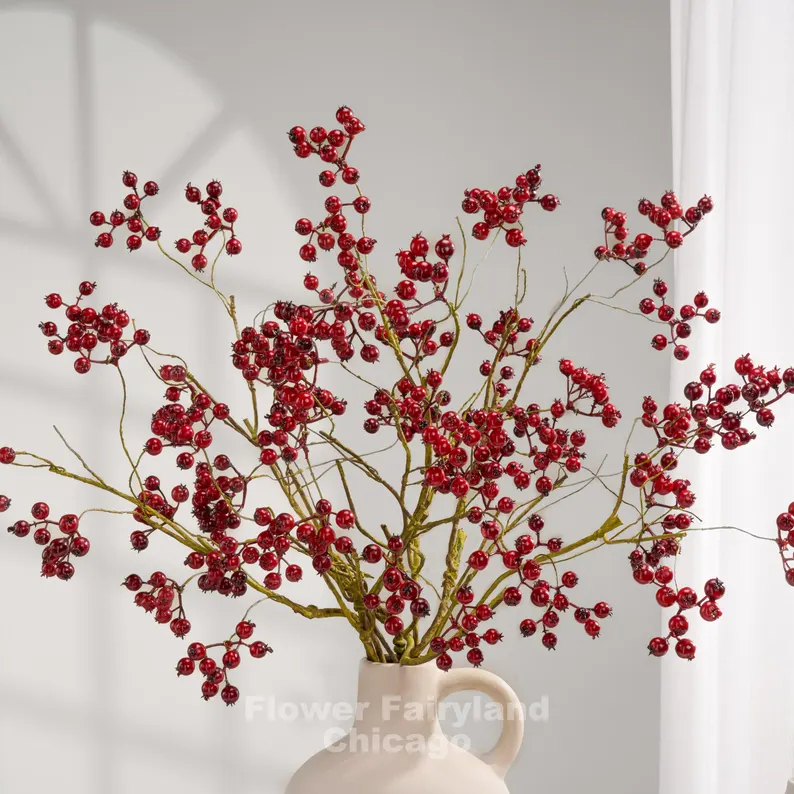 Faux Cranberry Branch