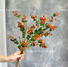 Load image into Gallery viewer, Miniature Rose Long Stem - Dark Orange