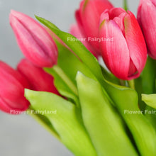 Load image into Gallery viewer, 7 Stems Faux Tulip - Bright Pink