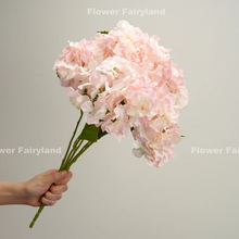 Load image into Gallery viewer, 5 Heads Hydrangea Bouquet - Light Pink Edge