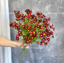 Load image into Gallery viewer, 21" 30 Heads Chamomile Branch - Red