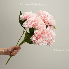 Load image into Gallery viewer, 5 Heads Hydrangea Bouquet - Pink Center