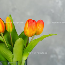 Load image into Gallery viewer, 7 Stems Faux Tulip - Orange