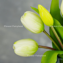 Load image into Gallery viewer, 7 Stems Faux Tulip - White