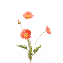 Load image into Gallery viewer, Faux Poppy - Reddish Salmon