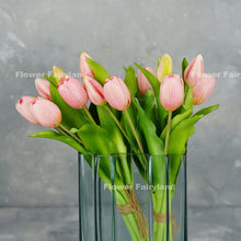 Load image into Gallery viewer, 7 Stems Faux Tulip - Light Pink