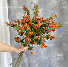 Load image into Gallery viewer, Miniature Rose Long Stem - Dark Orange