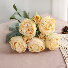 Load image into Gallery viewer, 32" 8 Stems Dried Peony Bouquet