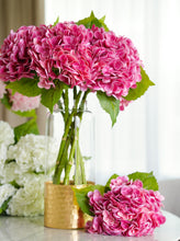 Load image into Gallery viewer, Real Touch Huge Faux Hydrangea Stem - Magenta