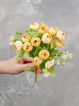 Load image into Gallery viewer, 15 Heads Mini Rose Small Bouquet - Yellow
