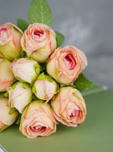 Load image into Gallery viewer, 10 Stems Dried Look Rose Bouquet - Pink