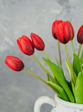 Load image into Gallery viewer, 5 Stems Faux Tulip - Red
