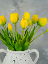 Load image into Gallery viewer, 5 Stems Faux Tulip - Yellow
