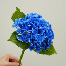 Load image into Gallery viewer, Real Touch Huge Faux Hydrangea Stem - Dark Blue