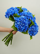 Load image into Gallery viewer, Real Touch Huge Faux Hydrangea Stem - Dark Blue
