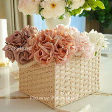 Load image into Gallery viewer, 5 Stems Real Touch Moist Latex Rose Bouquet - Dusty Rose