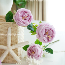 Load image into Gallery viewer, Real Touch Latex David Austin Rose - Light Purple