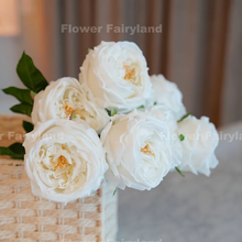 Load image into Gallery viewer, Real Touch Latex David Austin Rose - White